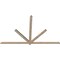 Ekena Millwork Kennewick Smooth Timber Gable Bracket, Douglas Fir, 96"W x 60"H x 1 1/2"D x 3 1/2"F, 15/12 Pitch GBW096X60X0204KEN00SDF - alternate 3